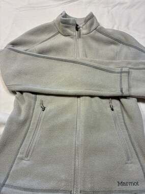 Marmot Polartec Full Zip Fleece Jacket Grey Women's Size Small